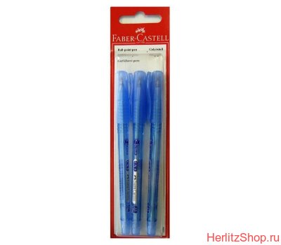 Набор шариковых ручек Faber-Castell CX5, 3 шт., синие, блистер