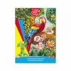 Цветная бумага Erich Krause, ArtBerry, "Попугай", мелованная, А4, 16 листов/8 цветов 