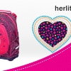 Рюкзак Herlitz Bliss Pink Hearts c наполнением