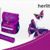Ранец Herlitz Loop Glitter Butterfly с наполнением
